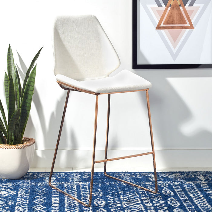 Masami Counter Stool/White Gold