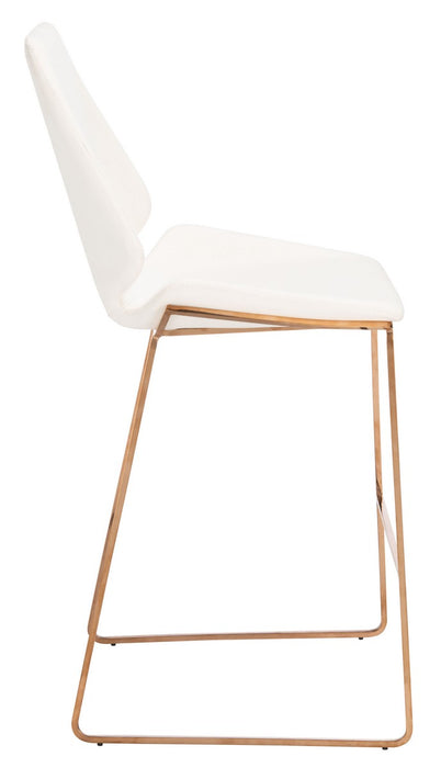 Masami Counter Stool/White Gold