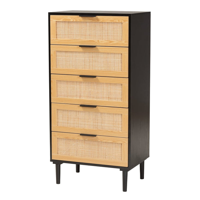 Maureen Rattan 5 Drawer Storage Chest