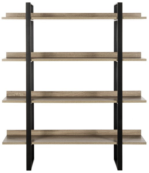 Melissa Retro Mid Century 4 Tier Etagere/Oak Black