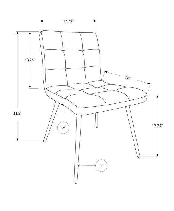 White Leather Dining Chair Set of 2 - Cool Stuff & Accessories