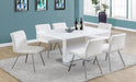 White Leather Dining Chair Set of 2 - Cool Stuff & Accessories