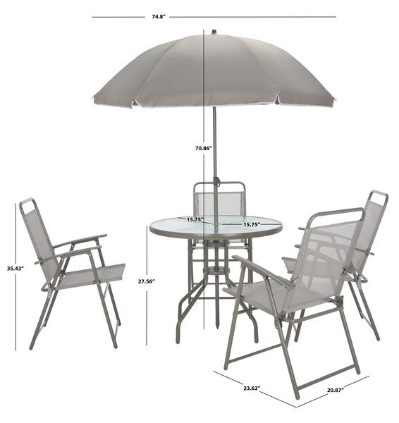 Monico Dining Set/Grey