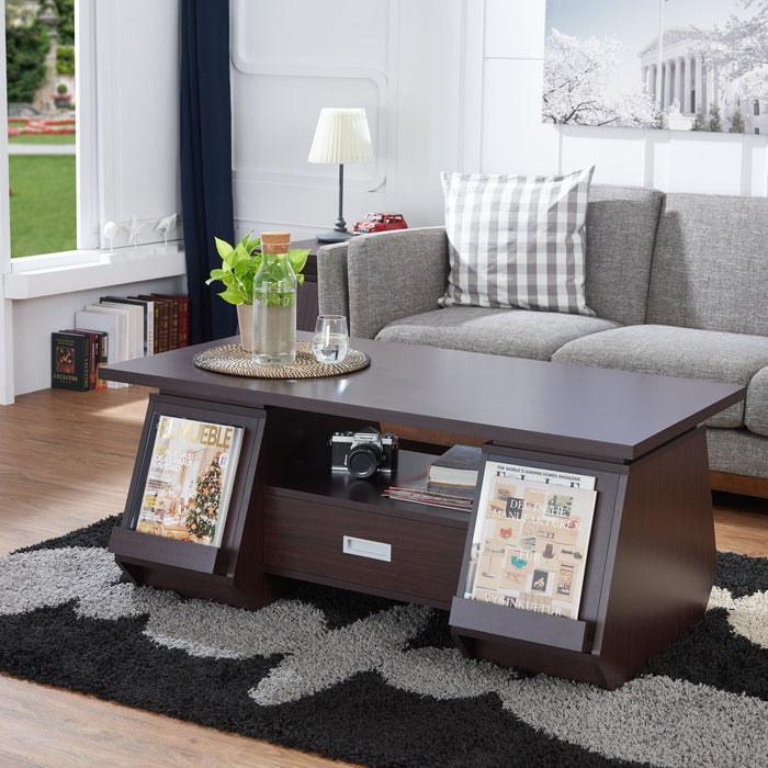 Furniture of America Moshe Rectangle Coffee Table With Storage - Cool Stuff & Accessories