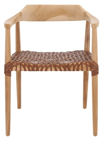 Munro Leather Woven Accent Chair/natural - Cool Stuff & Accessories