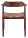 Munro Leather Woven Accent Chair/Walnut - Cool Stuff & Accessories