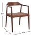 Munro Leather Woven Accent Chair/Walnut - Cool Stuff & Accessories