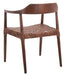 Munro Leather Woven Accent Chair/Walnut - Cool Stuff & Accessories