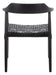 Munro Leather Woven Accent Chair/Black - Cool Stuff & Accessories