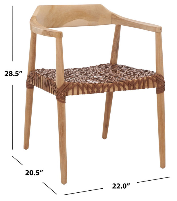 Munro Leather Woven Accent Chair/natural - Cool Stuff & Accessories