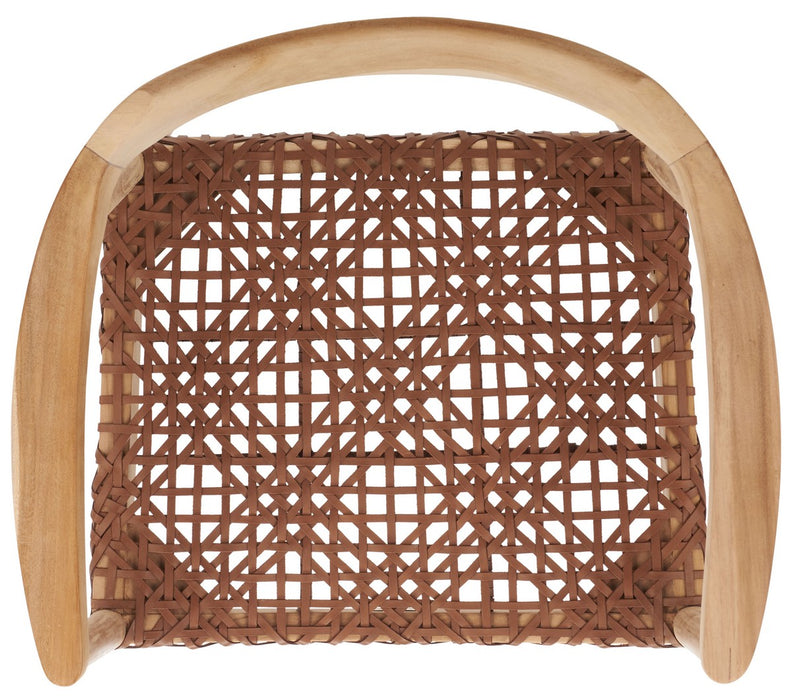 Munro Leather Woven Accent Chair/natural - Cool Stuff & Accessories