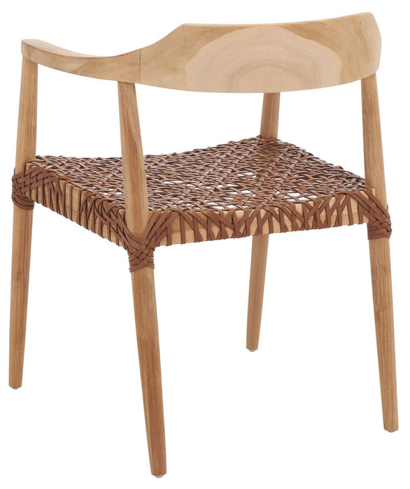 Munro Leather Woven Accent Chair/natural - Cool Stuff & Accessories