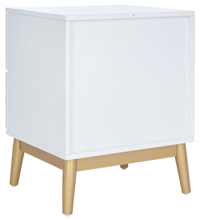 Wilfred 2 Drawer Patterned Night Stand
