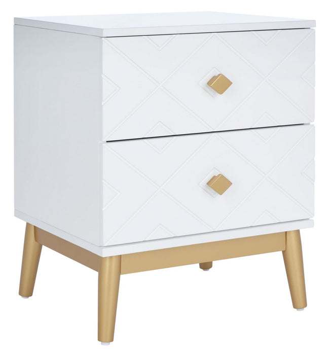 Wilfred 2 Drawer Patterned Night Stand
