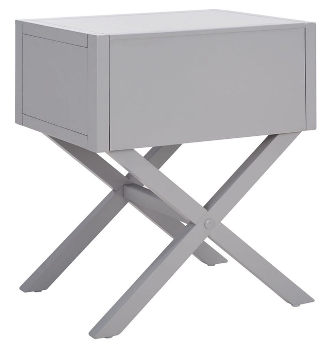 Odilia 1 Drawer Nightstand/ Grey