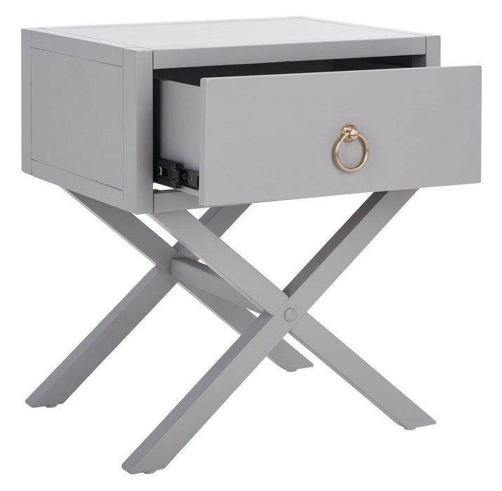 Odilia 1 Drawer Nightstand/ Grey