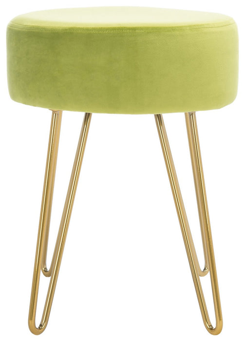 Abrea Light Green Round Ottoman - Cool Stuff & Accessories