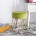 Abrea Light Green Round Ottoman - Cool Stuff & Accessories