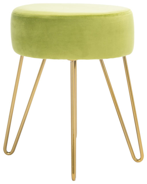 Abrea Light Green Round Ottoman - Cool Stuff & Accessories