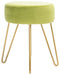 Abrea Light Green Round Ottoman - Cool Stuff & Accessories
