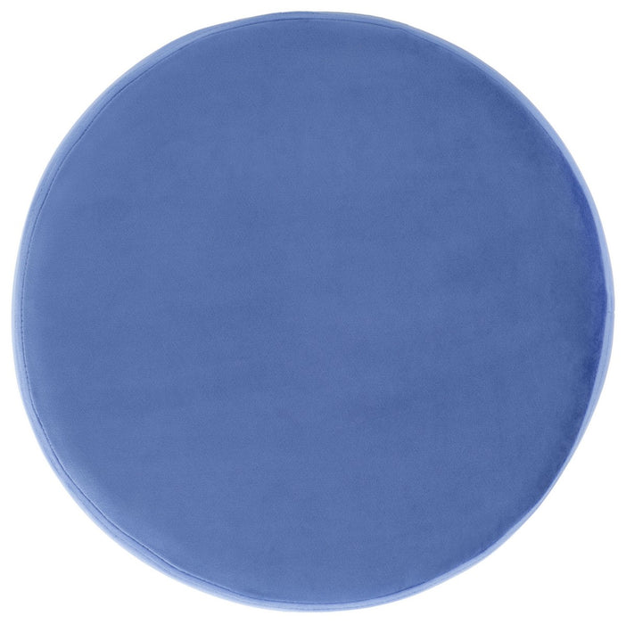 Abrea Blue Round Ottoman - Cool Stuff & Accessories