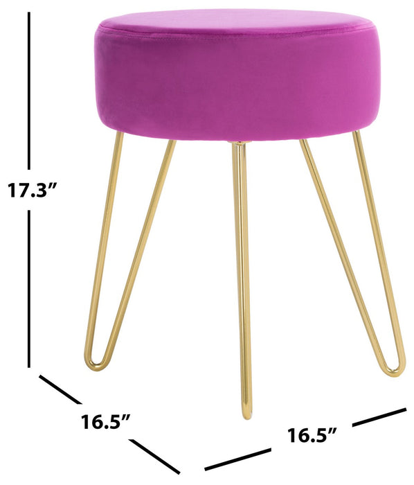 Abrea Pink Round Ottoman - Cool Stuff & Accessories