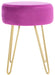 Abrea Pink Round Ottoman - Cool Stuff & Accessories