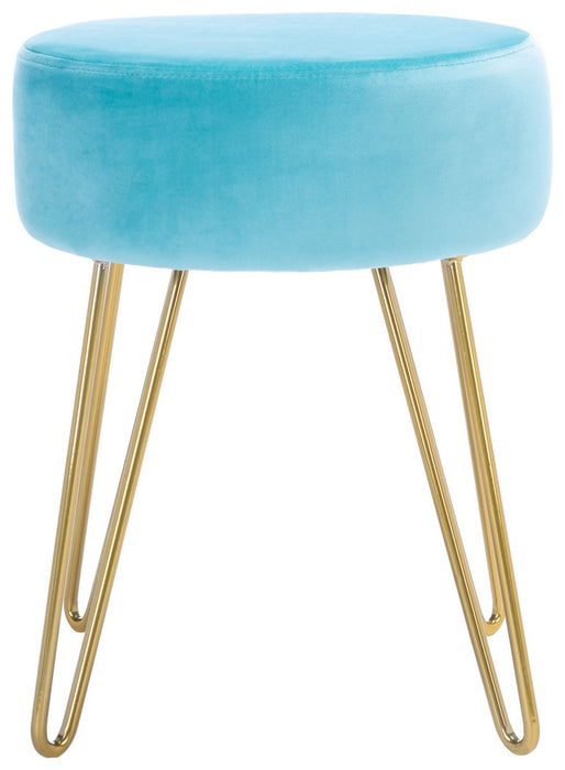 Abrea Aqua Round Ottoman - Cool Stuff & Accessories