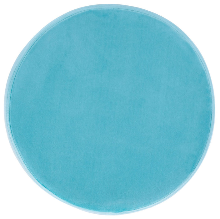 Abrea Aqua Round Ottoman - Cool Stuff & Accessories