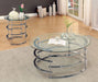 Furniture of America Odis Round Glass Coffee Table - Cool Stuff & Accessories