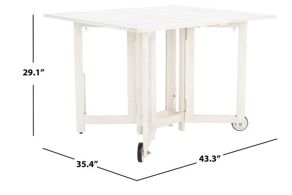 Arvin Table & 4 Chairs/White