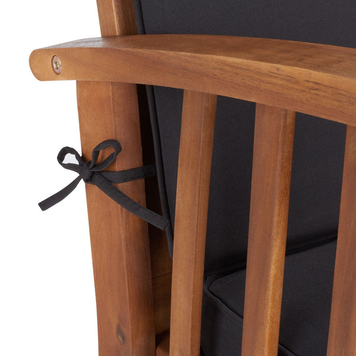 Rocklin 4 Pc Outdoor Set/ Natural/ Black