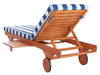 Newport Chaise Lounge Chair With Side Table/Blue - Cool Stuff & Accessories