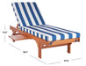 Newport Chaise Lounge Chair With Side Table/Blue - Cool Stuff & Accessories