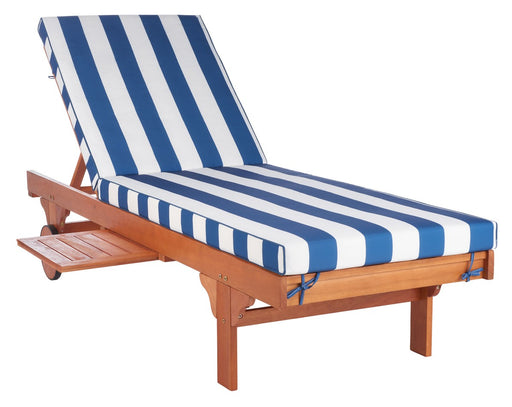 Newport Chaise Lounge Chair With Side Table/Blue - Cool Stuff & Accessories