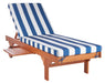 Newport Chaise Lounge Chair With Side Table/Blue - Cool Stuff & Accessories