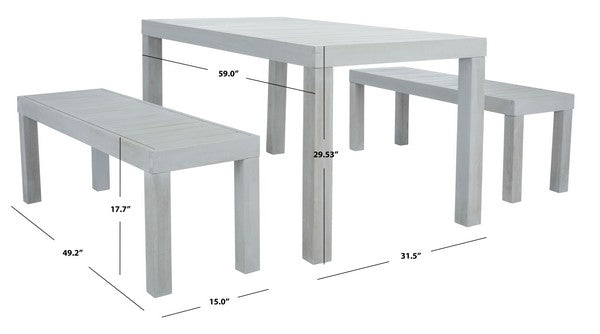 Dario 3 Piece Dining Set