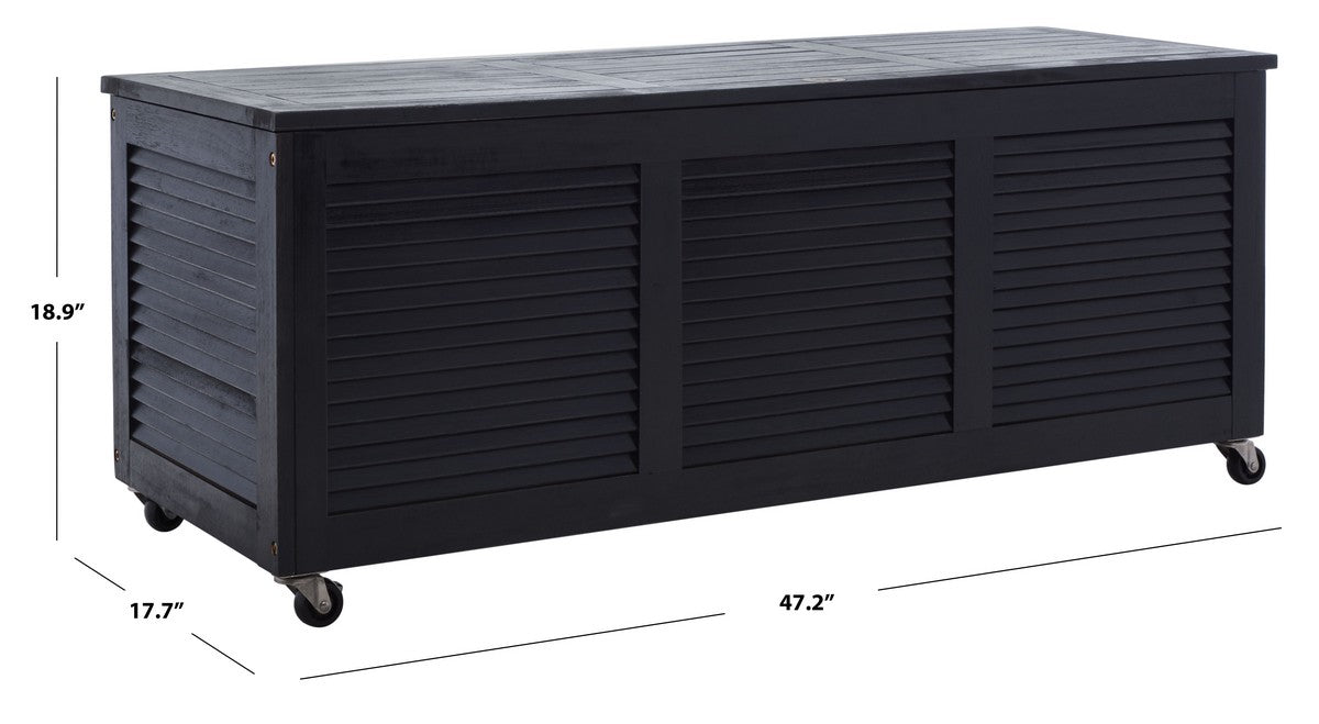 Elina 47.2 Inch L Cushion Box/Black