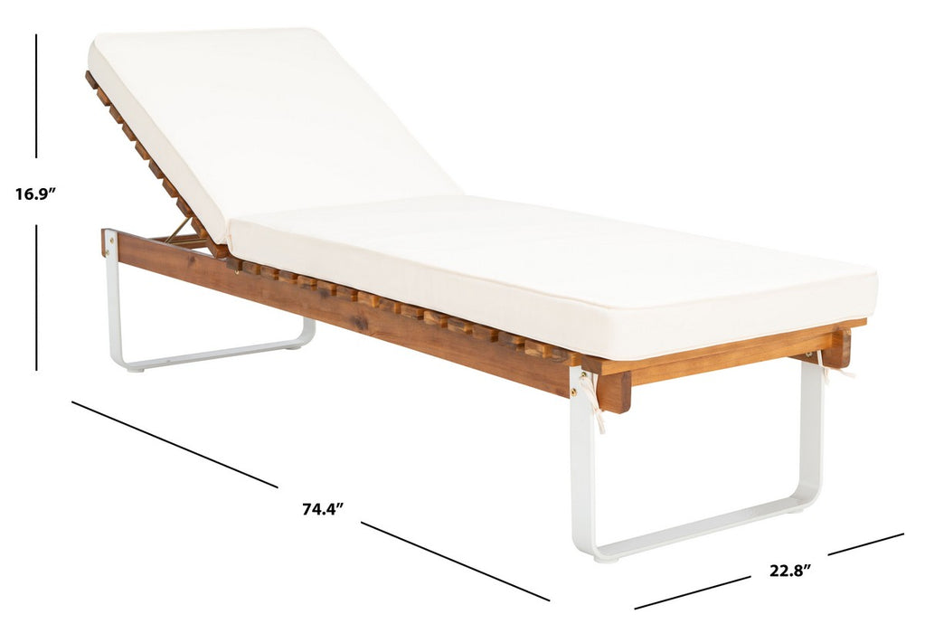 Nuca Sunlounger/Natural White - Cool Stuff & Accessories