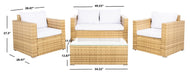 Machie 4pc Living Set/ Natural White - Cool Stuff & Accessories