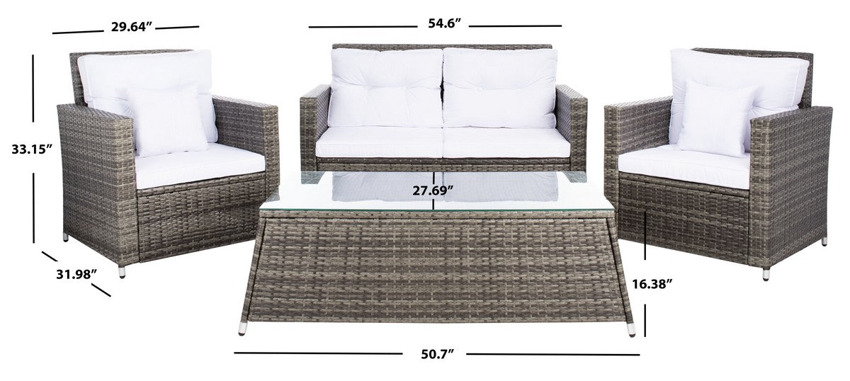 Lorma 4pc Brown Outdoor Living Set - Cool Stuff & Accessories