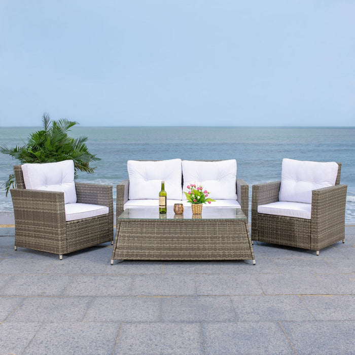 Lorma 4pc Brown Outdoor Living Set - Cool Stuff & Accessories