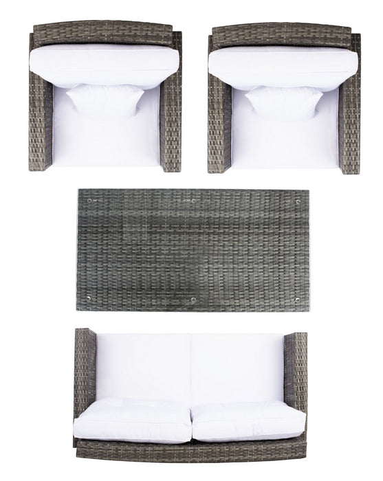 Lorma 4pc Brown Outdoor Living Set - Cool Stuff & Accessories