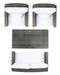 Lorma 4pc Brown Outdoor Living Set - Cool Stuff & Accessories