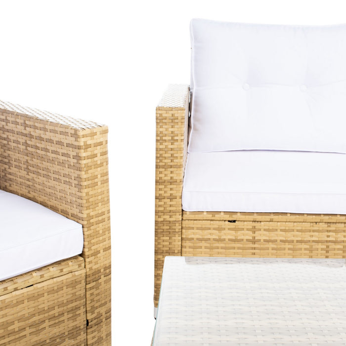 Lorma 4pc Living Set/ Natural White - Cool Stuff & Accessories