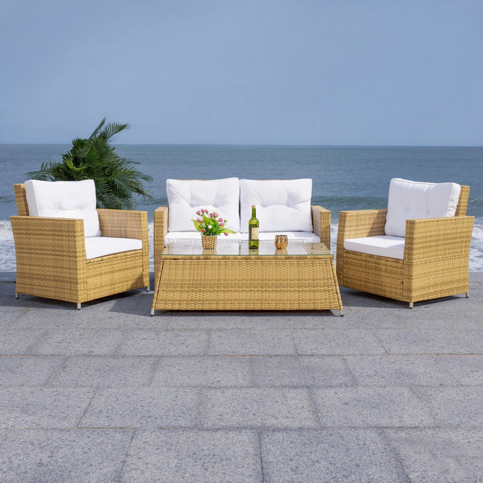 Lorma 4pc Living Set/ Natural White - Cool Stuff & Accessories