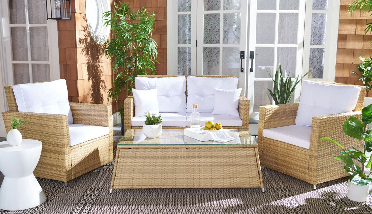 Lorma 4pc Living Set/ Natural White - Cool Stuff & Accessories