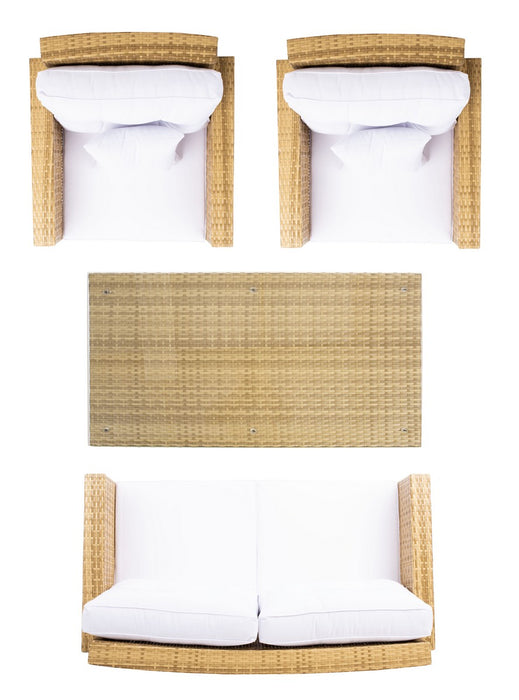 Lorma 4pc Living Set/ Natural White - Cool Stuff & Accessories
