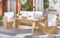Nyra Dining Set/Natural White - Cool Stuff & Accessories