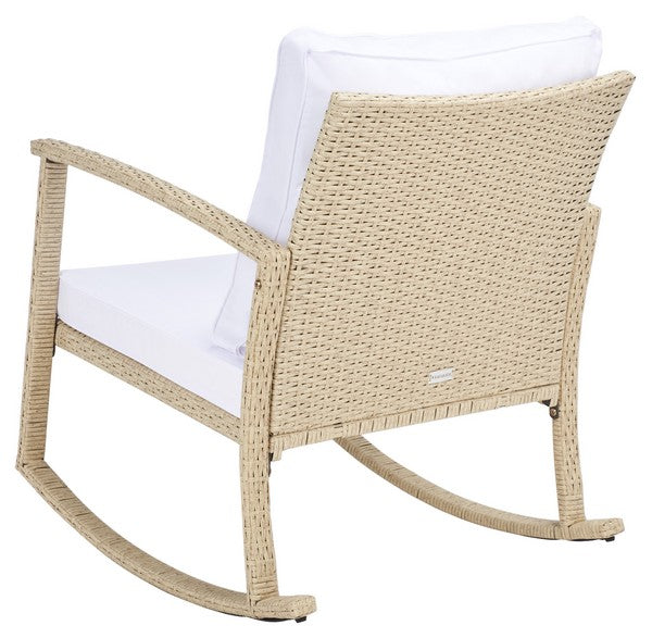 Daire Rocking Chair/Beige White Cushion